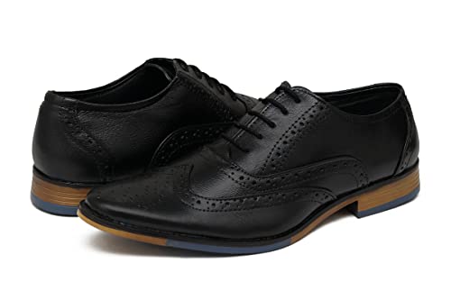 Image of ARAMISH Men Genuine Leather Formal Brogue Shoe