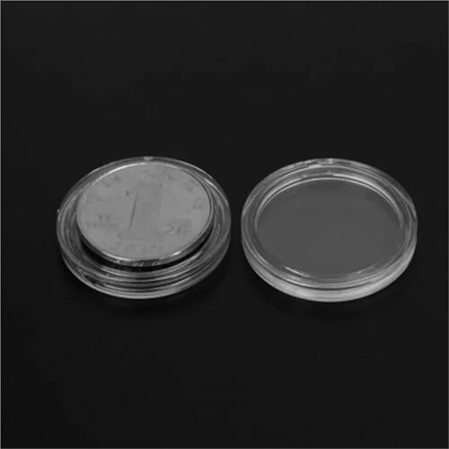 Cápsulas transparentes para monedas 300 unidades 24 mm miniatura 6