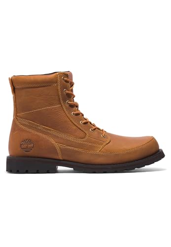 Timberland Attleboro 6 in Boots Men's Ankle Boots TB 0A6581 015 Black, Wheat Full Grain, 10 US