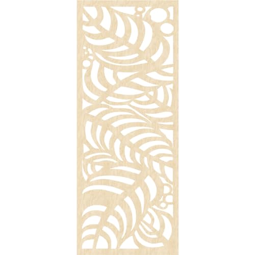 Image of Mills Decorative Pierced Fretwork Wood Wall Panels, 33 3 /8 inchW x 84 3 /8 inchH x 3 /8 inchT, Birch