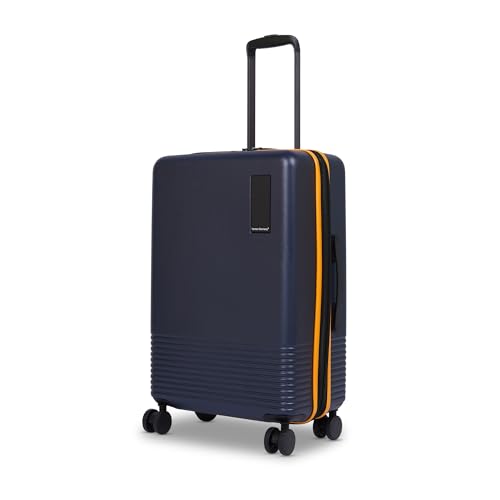 Image of VENTEX Hard Luggage Trolley Bag (Navy-Yellow, Check-in Luggage 28-Inch)