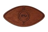The Memory Company Officially Licensed Acacia Football with Round Center Serving Board, University of Missouri