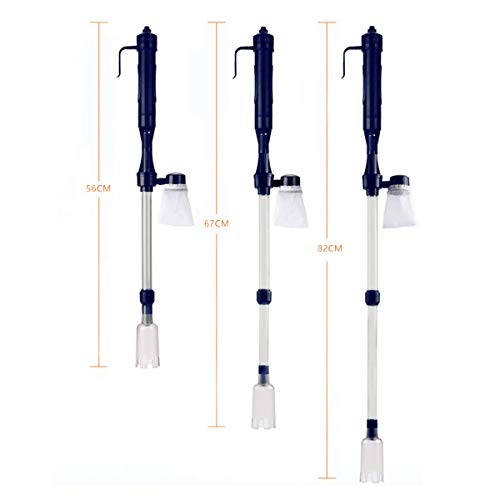 Image of Electric Fish Tank Cleaner,Battery Powered Gravel Vacuum Siphon Fish Tank Pipe Cleaning Tool Suitable for Fish Tanks with Water Depth Below 62cm
