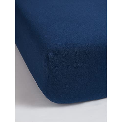 Image of Calvin Klein Home Modern Cotton Harrison Sheet, Twin Flat, Navy
