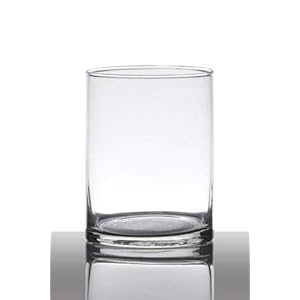 INNA-Glas Set 12 x Windlichtglas SANSA, cilinder/rond, helder, 15cm, Ø12cm – waxinelichthouder
