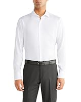 Van Heusen Men's Dobby Shirt, White, 43-90