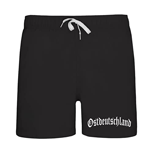 Spaß Kostet Herren Jungs Badehose Short Ostdeutschland altdeutsche Schrift Osten Ossi DDR