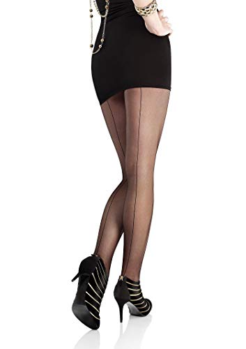 Image of MARILYN Vintage Micronet 20 Den Sexy Backseam Cuban Heel European Pantyhose