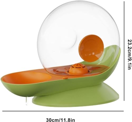 Fuente de agua automática para gato 2.8L diseño caracol miniatura 2