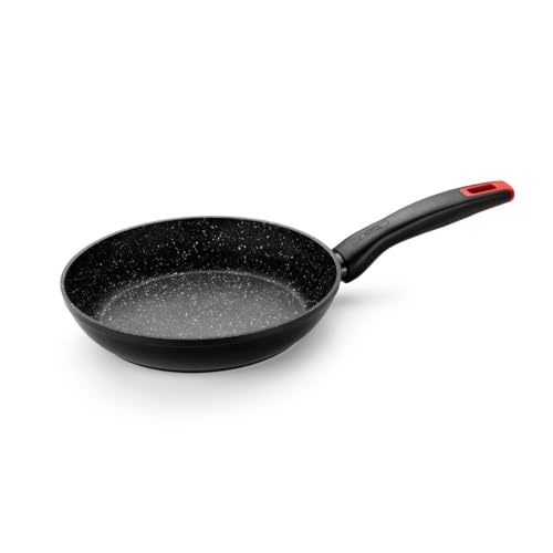 Monix Titan Rock | Sartén 22 cm, aluminio forjado, fondo full induction, antiadherente interior y exterior, apto para todos los tipos de cocina incluso inducción