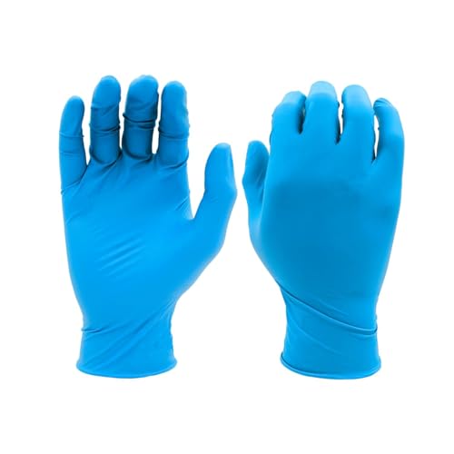 SHOWA 8005PF Sustainable EBT Latex-Free, Powder-Free, Nitrile Disposable Single Use Safety Gloves, 8 Mil, 9.5