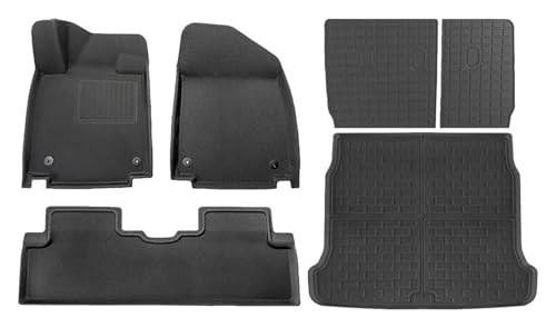 Tapis de sol Hyundai Ioniq 6 2023-2024 imperméables en version 6 pièces conduite à gauche