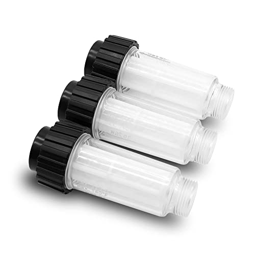 3X Filtro de Agua Que Incluye Inserto de Filtro (5.731-050.0) para Todas Las lavadoras a presión Karcher con conexión de Agua de 3/4 de Pulgada como Karcher K2-K7 Compatible con 4.730-059.0