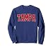 TAMPA FL FLORIDA Varsity Style USA Vintage Sports Sweatshirt, Adult Unisex, Navy Blue, X-Large