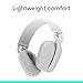 Logitech Zone Vibe 100 Lightweight Wireless Over Ear Headphones with Noise Canceling Microphone, Advanced Multipoint Bluetooth Headset, Works with Teams, Google Meet, Zoom, Mac/PC - Off White