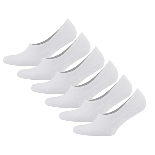 Cosyfeel® Women Men No Show Liner Socks 6-Pair Soft Bamboo Viscose Material Durable with Seamless Toe Non-Slip Low Cut Socks