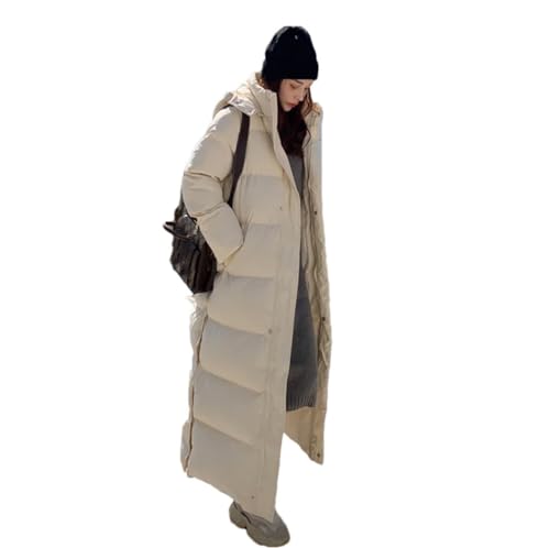 Manteau coton rembourré pour femme long et épais idéal contre la neige