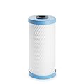 Pentair OMNIFilter CB6 Carbon Water Filter, 10" Whole House Heavy Duty Carbon Block Taste & Odor Replacement Filter Cartridge, 10" x 4.5", 1 Micron, Blue