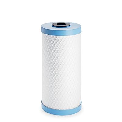 Pentair OMNIFilter CB6 Carbon Water Filter, 10" Whole House Heavy Duty Carbon Block Taste & Odor Replacement Filter Cartridge, 10" x 4.5", 1 Micron, Blue