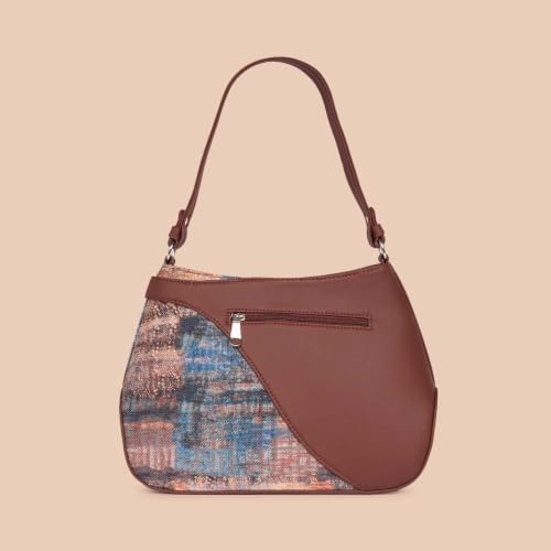 Image of ZOUK Ira Handbag | Stylish Women's Handbag | Luxury Shoulder Bag for Women | Trendy | Fancy Ladies Handbags | Small Purse for Events | Water-Resistant