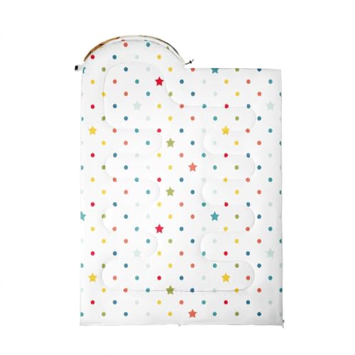 Feelyou Bolsas de Dormir Florales 3 Estaciones para Niños y Adultos Boho Multicolor para Camping en Clima Frío y Cálido, con Bolsa de Compresión miniatura 2