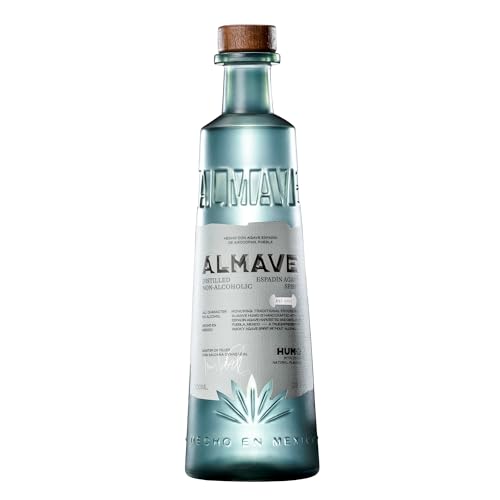 Almave Humo Non-Alcoholic Mezcal Alternative – The Only Non-Alcoholic Smoky Agave Spirit Distilled In Puebla, Mexico – Premium Espadín Agave Spirit – 23.7 Oz