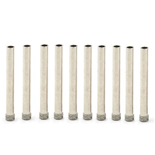 Brocas de diamante para seco NUSHKI, 10 piezas, 5 mm, para perforar granito, mármol, cerámica, baldosas y vidrio miniatura 1