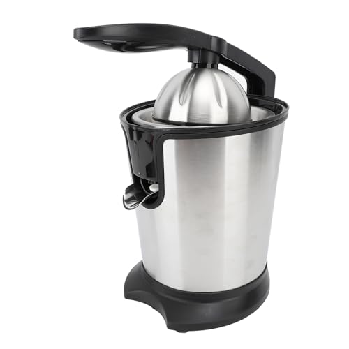Electric Citrus Juicer, 180W 15000rpm Auto Off Dishwasher Stainless Steel Orange Juicer Ultra Powerful Motor Soft Handle Citrus Squeezer for Oranges, Lemons