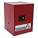 Rurazong 4 Gallon Flammables Liquid Storage Cabinet Industrial Safety Cabinet Galvanized Steel Hazardous Storage Cabinets Load 176lbs Fire Cabinet for Commercial Industrial and Home Use (Red)