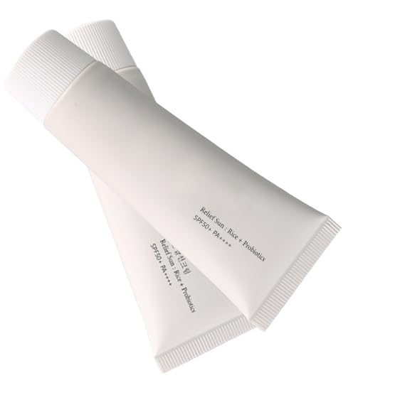 2PCS Relief Sun Organic Sunscreen SPF50+, PA++++ Rice and Probiotics | Korean Skin Care Solution for All Skin Types | Nourishing Skin Protection