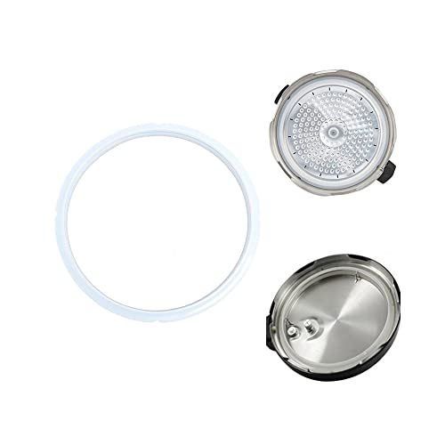  Pentole a pressione Strumenti di cottura della guarnitura in gomma in silicone bianco,D-5L/6L