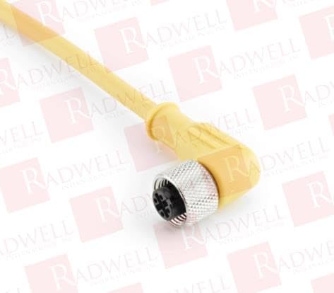Radwell Substitute for Part Number 7000123416145000, Cord Set, M12, Female Right Angle, 4-Pin, Yellow, PVC, 50M, QD Cable/Cord Set, 7000-12341-6145000-SUB