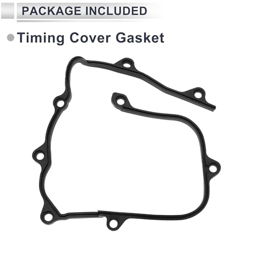 Image of Timing Cover Gasket for Subaru Forester 1999-2010 Long-lasting Sealing Chain Case Cover Gasket No.13594AA052 /13594AA051 Rubber 1 Pcs