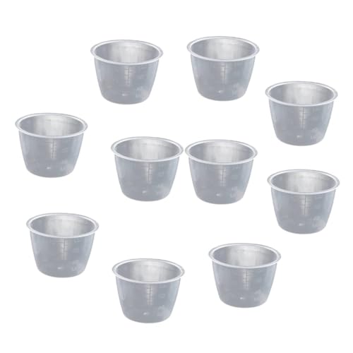 DOITOOL 30個 透明計量カップ 米計量カップ 合炊飯器用 液体 粉末対応 精密スケール付 環境対応素材 キッチンベーキング用
