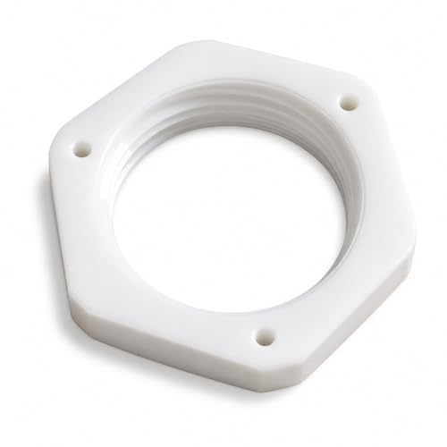 Image of M25 Nylon Locknut, 25mm, Pack of 10, White