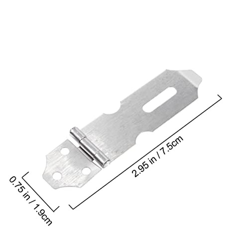 Image of DOITOOL 20pcs Stainless Steel Hasp Latch Lock Heavy Duty Door Hooks for Cabinet Doors Safety Cabinet Locks