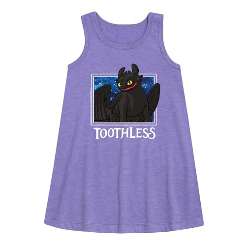How to Train Your Dragon - Toothless Stars - Toddler & Youth Girls A-line Dress