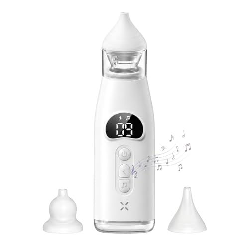 Aspiratore nasale elettrico per bambini, 60Kpa di Aspirazione con Schermo