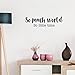 Vinyl Wall Art Decal - So Much World So Little Time - 8" x 30" - Modern Travel Vacation Explore Lifestyle Quote for Home Bedroom Living Room Apartment Office Agency Decoration Sticker