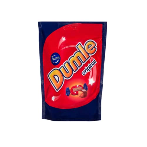 ScandiKitchen, Fazer Dumle Original – Finnish Toffees Covered in Soft Milk Chocolate, Scandinavian Treat, 1 x 120g Bag