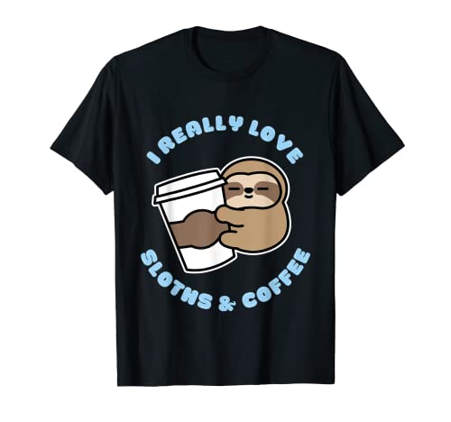 Kawaii Camiseta Lindo Bebé Perezoso Café Kawaii Ropa Camisa Camiseta