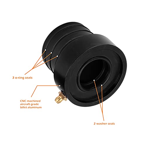 Vorderachsrohrdichtungssatz, Ein Paar Vorderachsrohrdichtungssätze Mg21103 Ersatzteile für Dana 30/44 1984-2001(Schwarz)