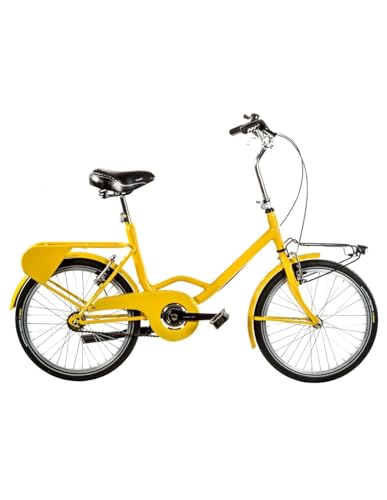 Cicli Puzone BICI LINEA CANTIERE MISURA 20 BICICLETTA SENZA CAMBIO 1V CON GOMME ANTIFORO CNT20 COMPLETA DI ACCESSORI CON LUCI A LED