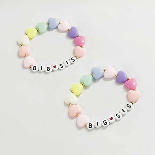 Image of Big Sister Gift - Big Sis Bracelet - Toddler Girls Jewelry - Sister Announcement