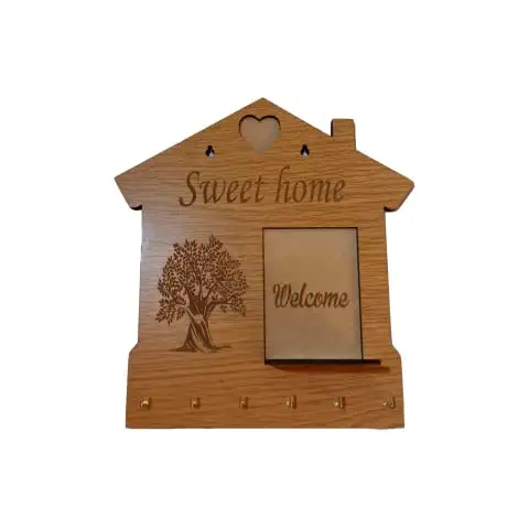 EDURAIT Colgador de llaves en madera para pared Personalizado Cover