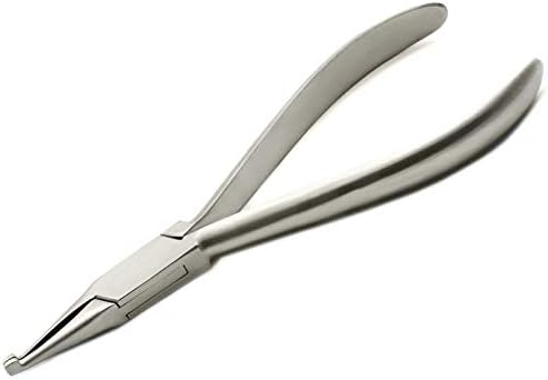 MEDSPO Professional Dental Pliers | Orthodontic Braces Arch Forming Hard Wire TC | Utility Pliers | Dental Wire Bending Cutter Lab New (How Plier Straight)