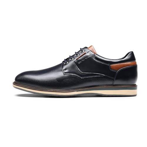 Bruno Marc Bruno Marc Men's Casual Dress Shoes Business Formal Oxfords,Size 8,Navy,LG19008M