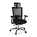 Produktbild hjh OFFICE 657650 Profi Bürostuhl NOVA PRO I Netzstoff Schwarz Schreibtischstuhl ergonomisch mit Kopfstütze