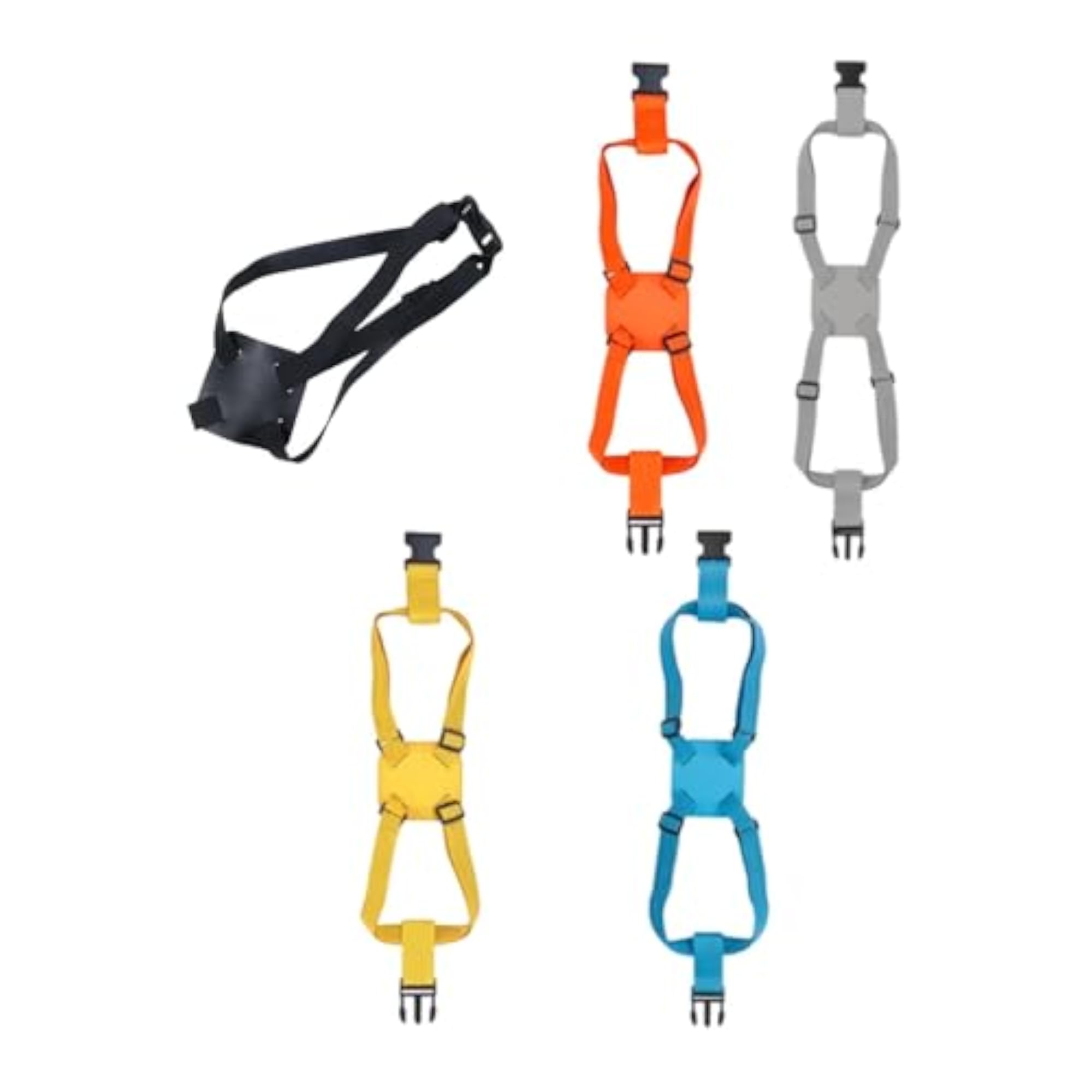 Adjustable Luggage Strap with Elastic, Black, Travel Accessory