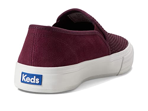 Image of Keds Womens Double Decker Canvas Slip On Sneakers Shoes Casual - Black